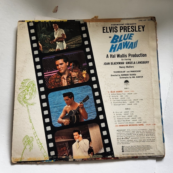 Elvis Presley Blue Hawaii Vinyl Record - Picture 2 of 6